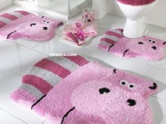 inek figurlu banyo paspas modelleri