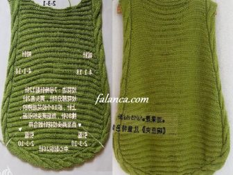 yesil yuvarlak kenarli yelek yapilisi 1