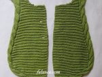 yesil yuvarlak kenarli yelek yapilisi 4