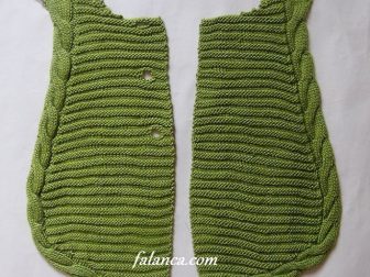 yesil yuvarlak kenarli yelek yapilisi 4