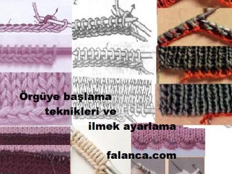 orguye baslarken ilmek hesaplama