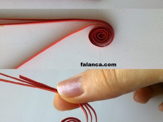 quilling kapi celengi yapimi 5