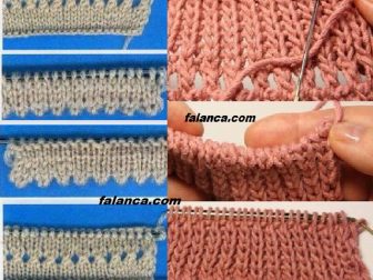 Kollar Ve Etek Ucu İçin Örgüye Başlama Teknikleri