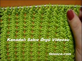 Kanadalı Sakız Örgü Videosu