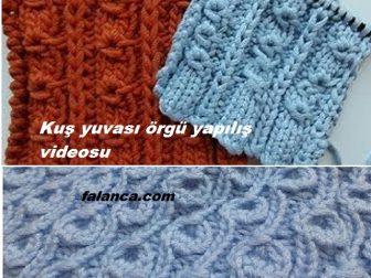 Kuş Yuvası Örgü Yapılış Videosu
