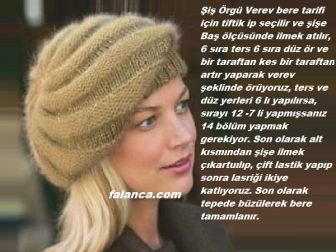 Şiş Örgü Verev Bere Tarifi