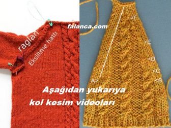 Aşağıdan Yukarıya Reglan Kol Kesim Videoları