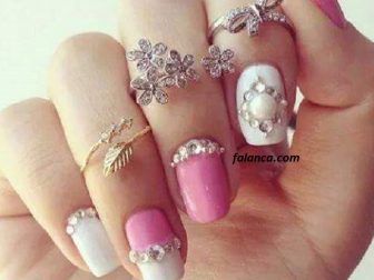 Gelinler nail art fikirleri 6