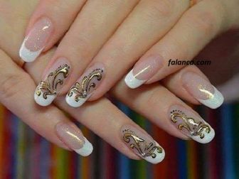 Gelinler nail art fikirleri 7