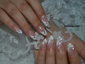 Gelinler nail art fikirleri 9
