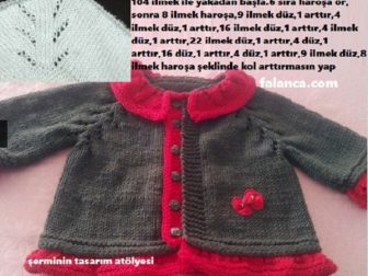 elbise seklinde pileli bebek yelek 1