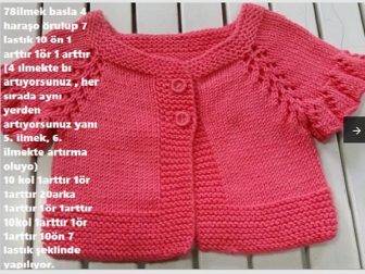 elbise seklinde pileli bebek yelek 2