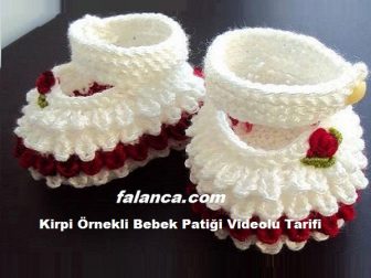 Kirpi Örnekli Bebek Patiği Tarifi Video