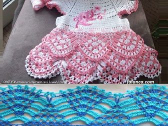 renkli tig isi bebek elbisesi