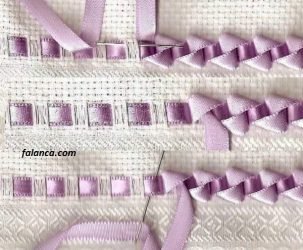 4 mmlik kurdele ile havlu susleme 4