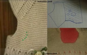 duz robali alti desenli beyaz bebek yelegi 2