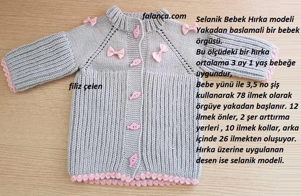 selanik bebek hirka modeli 1