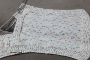 yelpaze onlu kiz bebek yelek modeli 4