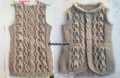 fitil yaka bayan yelek modeli 1