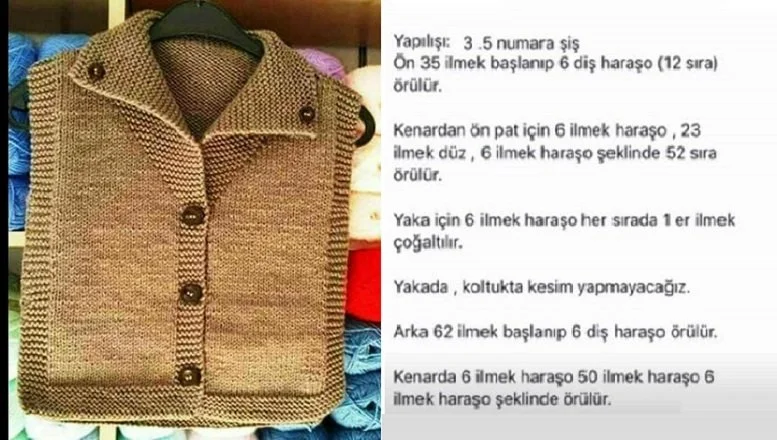 gomlek yaka cocuk yelek modeli 1