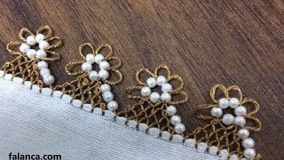 İnci Çiçekli İğne Oyası Modeli