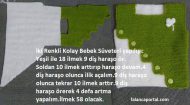 İki Renkli Kolay Bebek Süveteri Yapımı