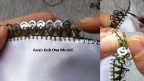 Analı Kızlı Kolay Oya Modeli