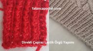 Direkli Çapraz Lastik Örgü Yapımı