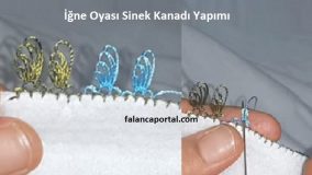 Sinek Kanadı İğne Oyası Yapımı
