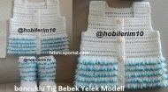 Boncuklu Tığ Bebek Yelek Modeli