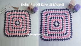 Kolay Renkli Kare Lif Modeli