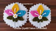 Orkide Çiçekli Takım Lif Modeli