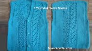 3 Yaş Erkek Yelek Modeli