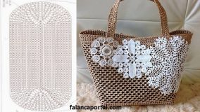 hasir ipten dantelli canta modeli 2
