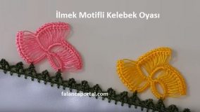 İlmek Motifli Kelebek Oyası