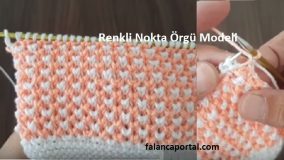 Renkli Nokta Örgü Modeli