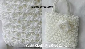 yazlik cicekli file canta modeli 2