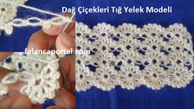Dağ Çiçekleri Tığ Yelek Modeli