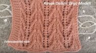 Kavak Dalları Örgü Modeli