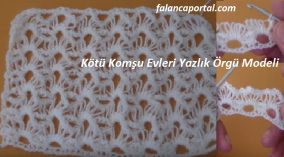 Kötü Komşu Evleri Yazlık Örgü Modeli