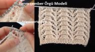 Yarım çember Örgü Modeli