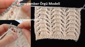 Yarım çember Örgü Modeli