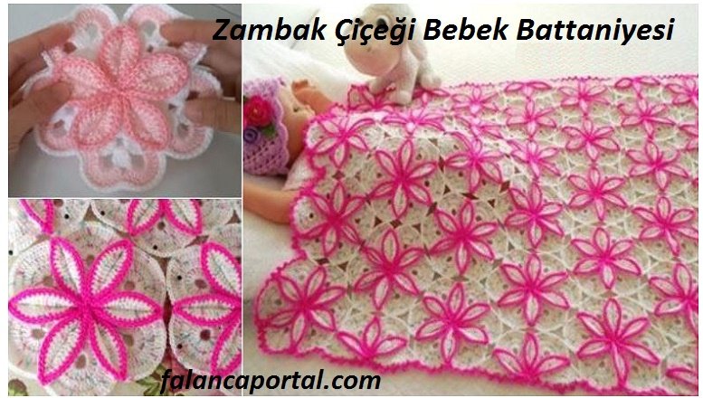 Zambak Çiçeği Bebek Battaniyesi