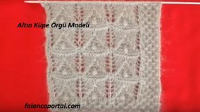 Altın Küpe Örgü Modeli