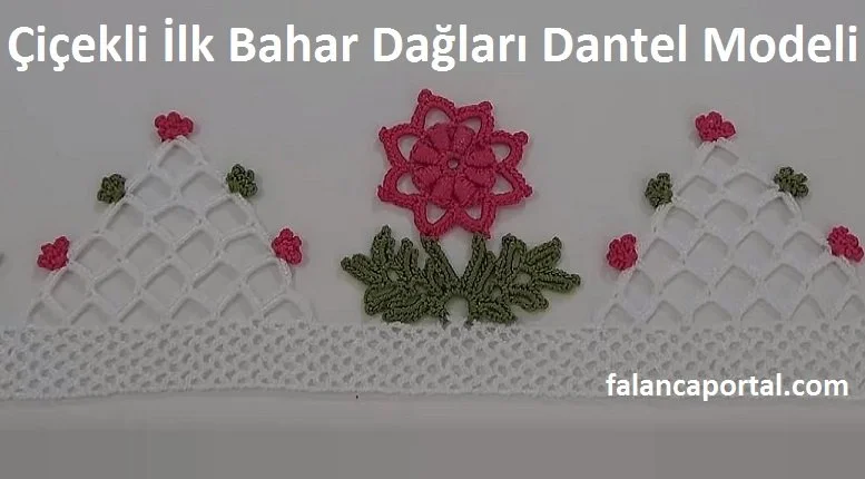 cicekli ilkbahar daglari dantel modeli 1