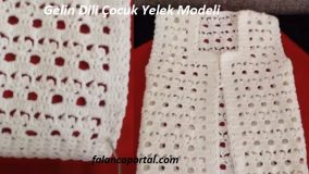 Gelin Dili Çocuk Yelek Modeli