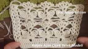 Kalpte Açan Çiçek Yelek Modeli