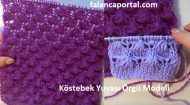 Köstebek Yuvası Örgü Modeli