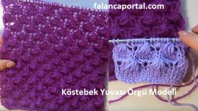 Köstebek Yuvası Örgü Modeli
