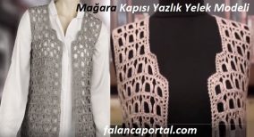Mağara Kapısı Yazlık Yelek Modeli